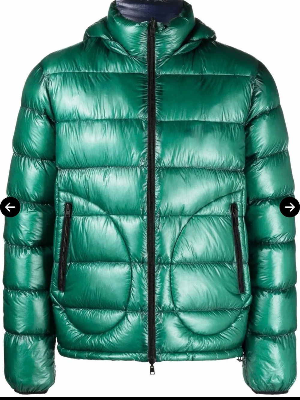 Herno green puffer